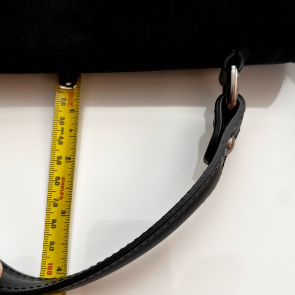 Leather and suede bag classic satchel shape design, made in Italy - Picture 11 of 15